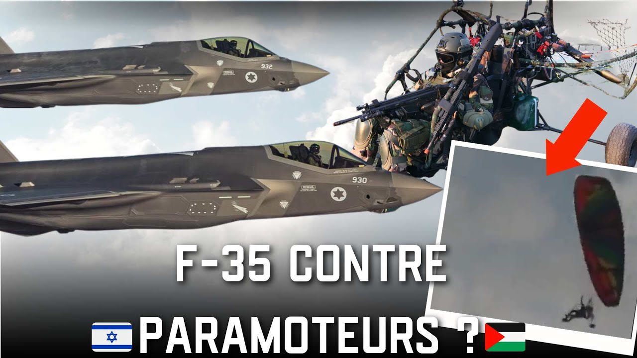 F-35 contre paramoteur